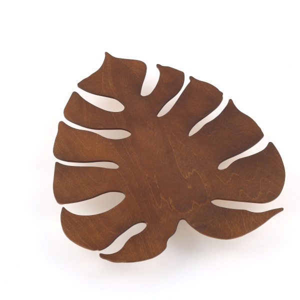 APPLIQUE MONSTERA BOIS ORZECH 3