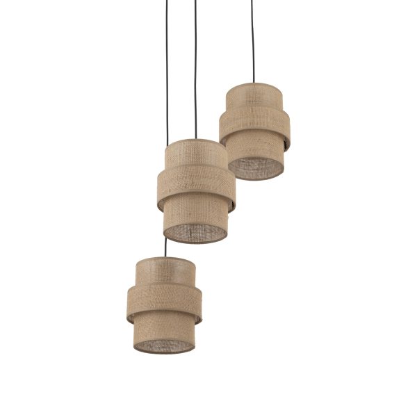 CALISTO JUTA LAMPE SUSPENDUE 3 RONDS