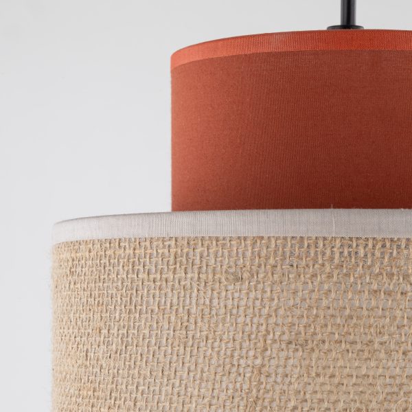 DUO JUTA BRUN LAMPE SUSPENDUE 1