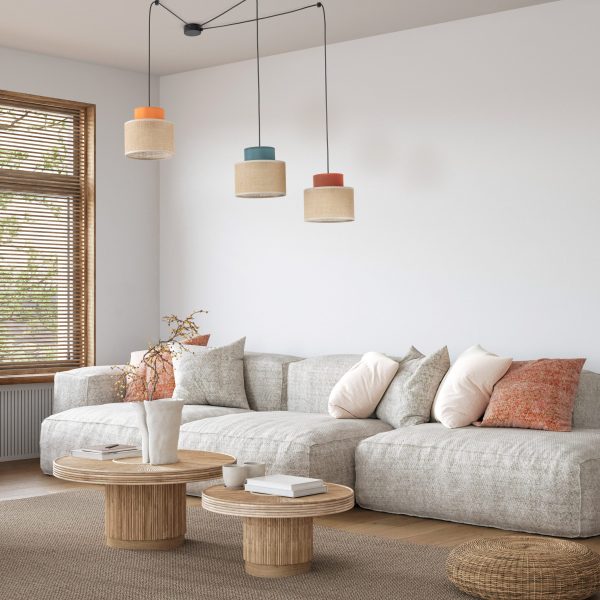 DUO JUTA MIX LAMPE SUSPENDUE 3