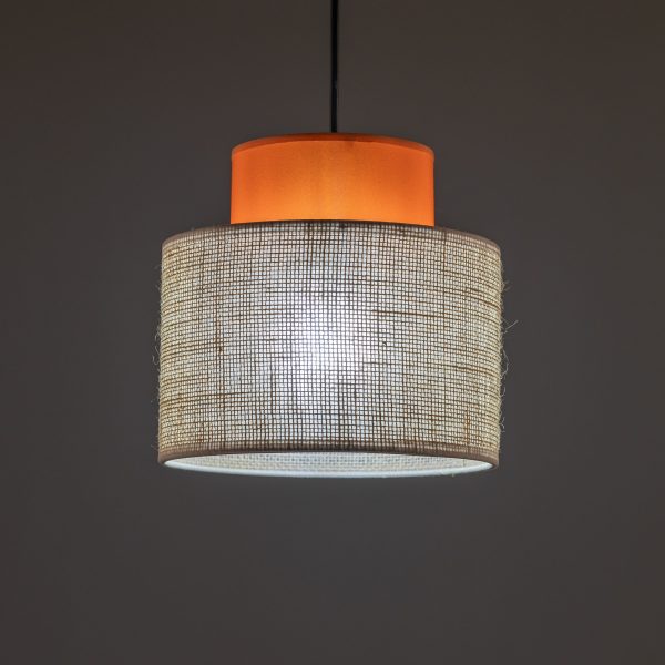 DUO JUTA ORANGE LAMPA WISZĄCA 1" se traduit en français par "DUO JUTA ORANGE LAMPE PENDANTE 1