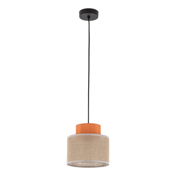 DUO JUTA ORANGE LAMPA WISZĄCA 1" se traduit en français par "DUO JUTA ORANGE LAMPE PENDANTE 1