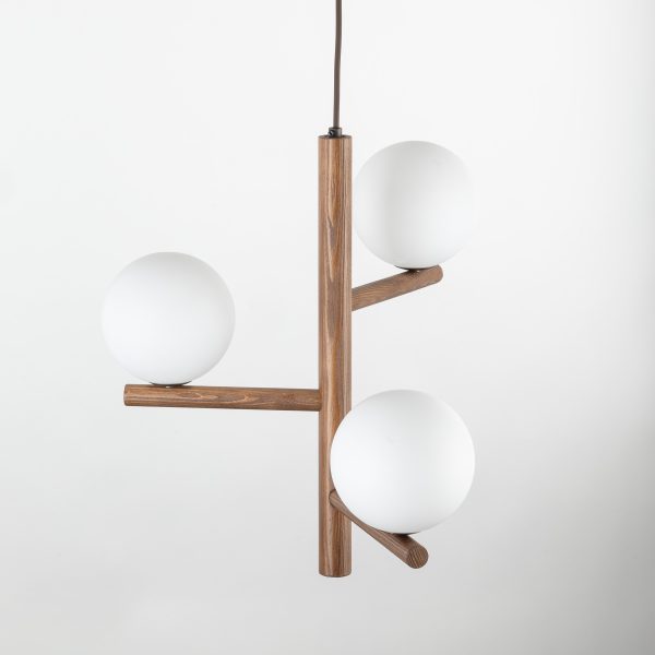 ESTERA BOIS NOYER LAMPE SUSPENDUE 3