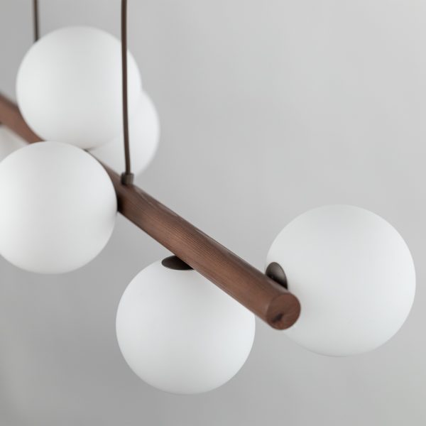 ESTERA BOIS NOYER LAMPE SUSPENDUE 9