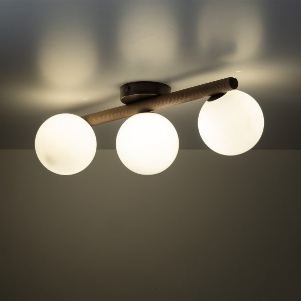 ESTERA BOIS ORZECH LAMPE DE PLAFOND 3