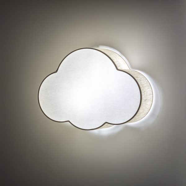 La traduction du titre du produit en français est : "LAMPE DE PLAFOND EN LIN CLOUD 2