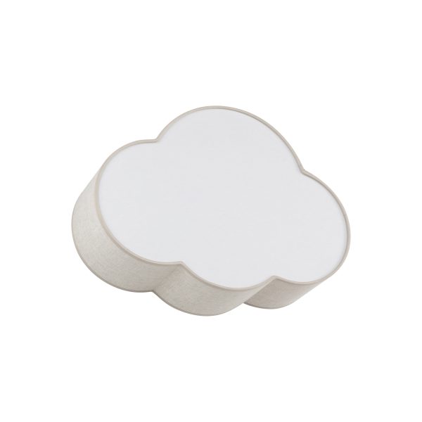 La traduction du titre du produit en français est : "LAMPE DE PLAFOND EN LIN CLOUD 2