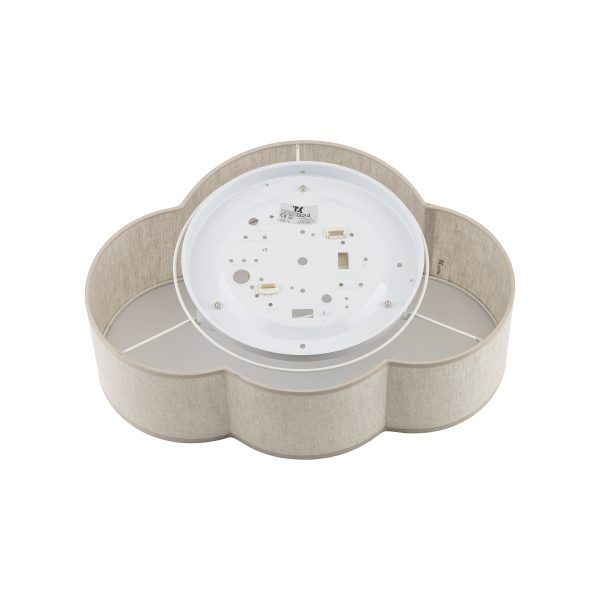 La traduction du titre du produit en français est : "LAMPE DE PLAFOND EN LIN CLOUD 2