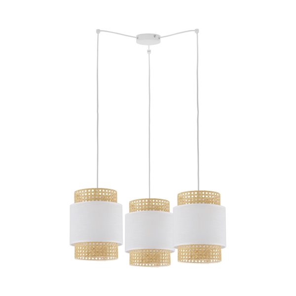 LAMPE À PENDRE BOHO BLANCHE 3
