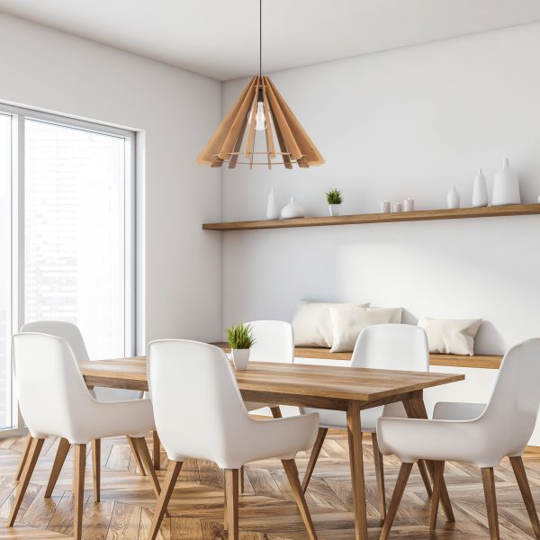 LAMPE À PENDRE EN BOIS ERIS 1 L