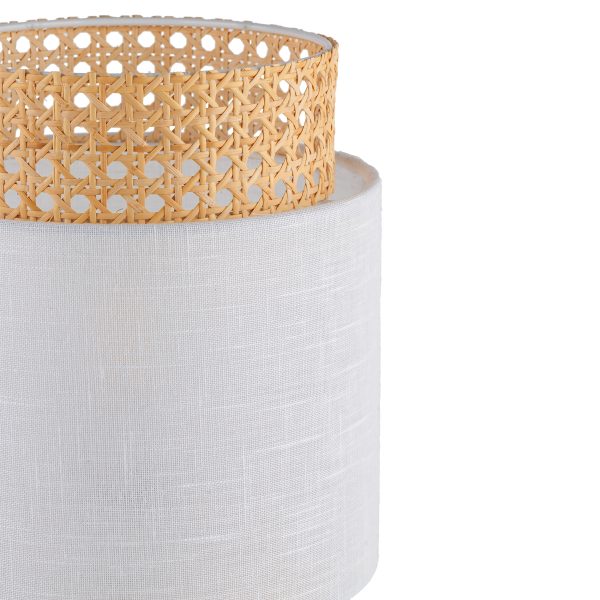 LAMPE DE CHEVET BLANCHE BOHO 1