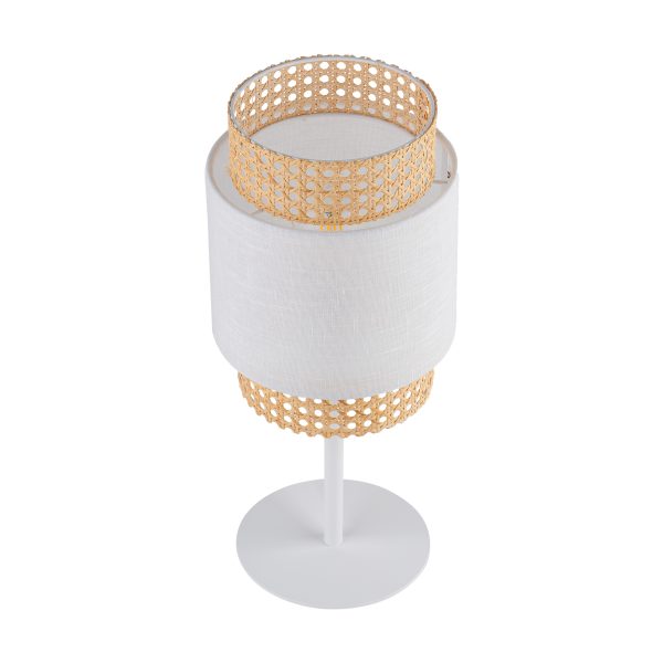 LAMPE DE CHEVET BLANCHE BOHO 1