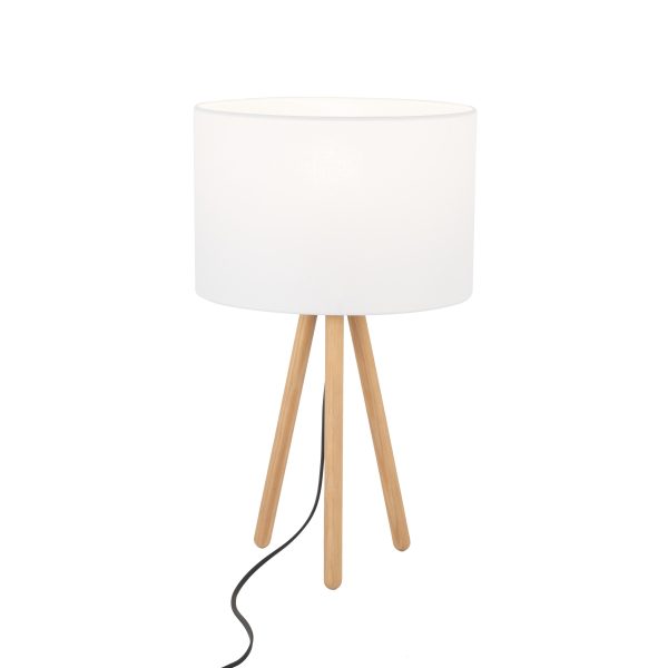 LAMPE DE CHEVET TOKYO BLANCHE 1 PIN ANTIQUE