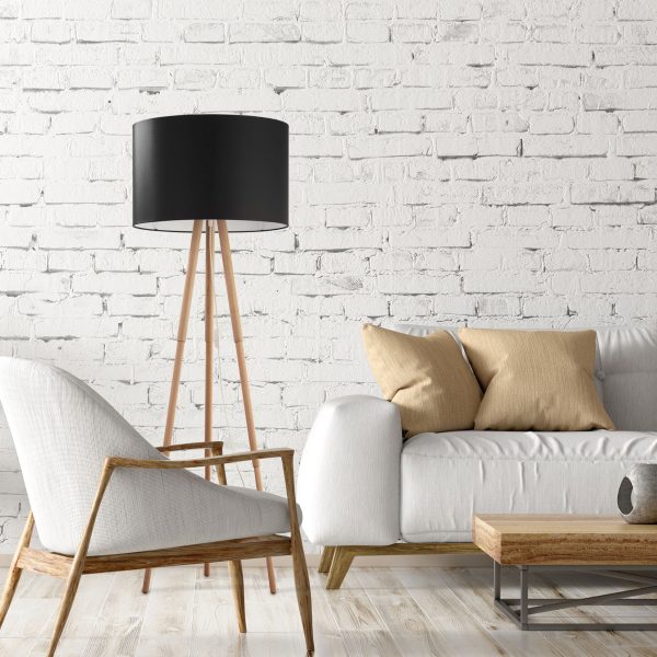 LAMPE DE SOL TOKYO 1 PIN/NOIR