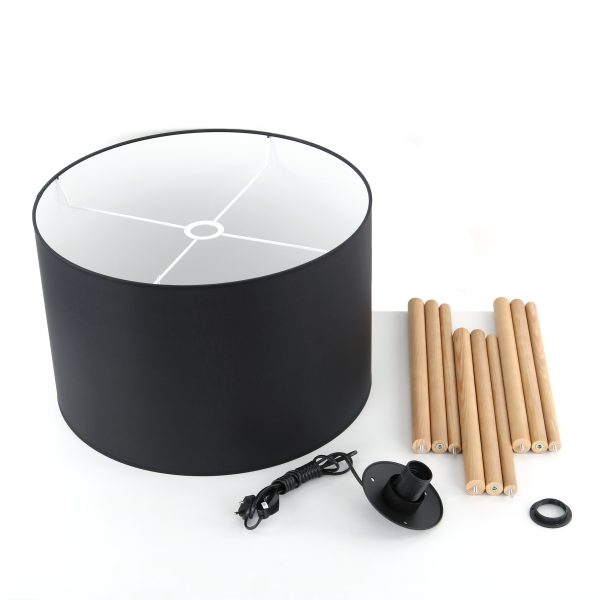 LAMPE DE SOL TOKYO 1 PIN/NOIR