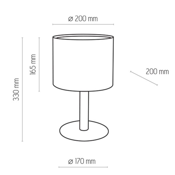 LAMPE DEVA BLANCHE NUIT 1 PŁ FSC 100%, SA-COC-006060