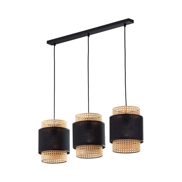 LAMPE PENDANTE BOHO NOIRE 3 BRAINS