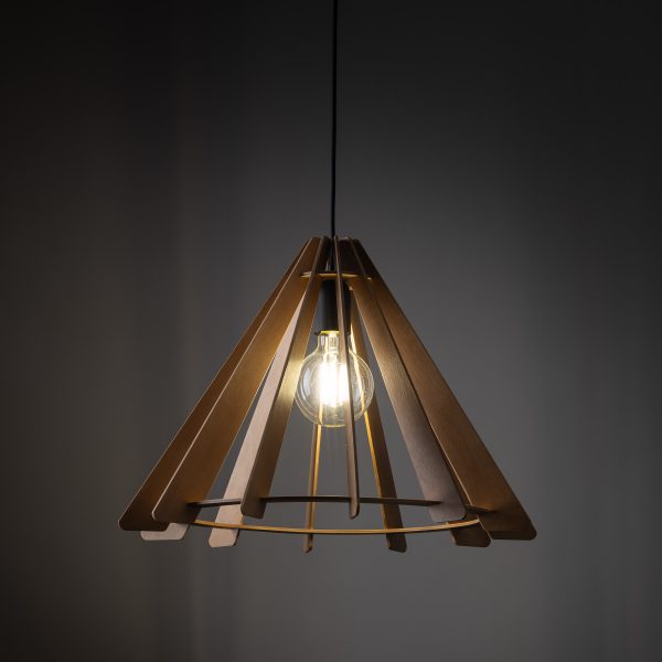 LAMPE PENDANTE EN BOIS ERIS 1 M