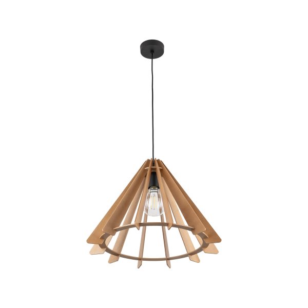 LAMPE PENDANTE EN BOIS ERIS 1 M