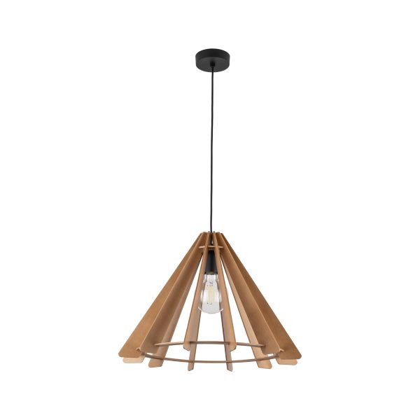 LAMPE PENDANTE EN BOIS ERIS 1 M