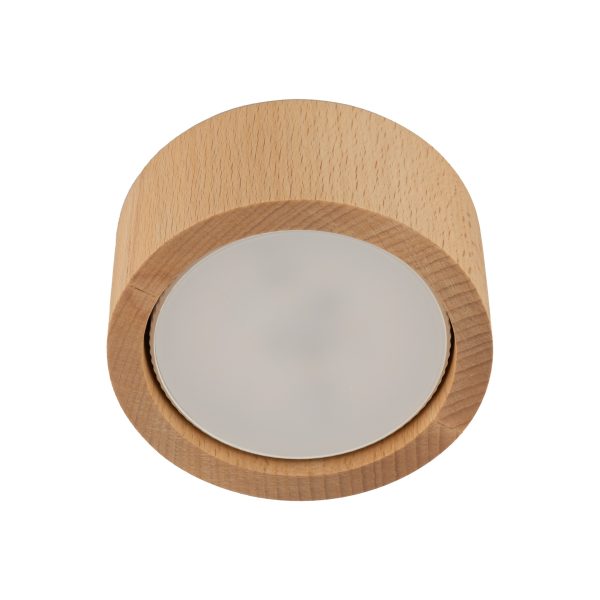 Le titre du produit en français est : "LAMPE DE PLAFOND EVE WOOD BUK 1