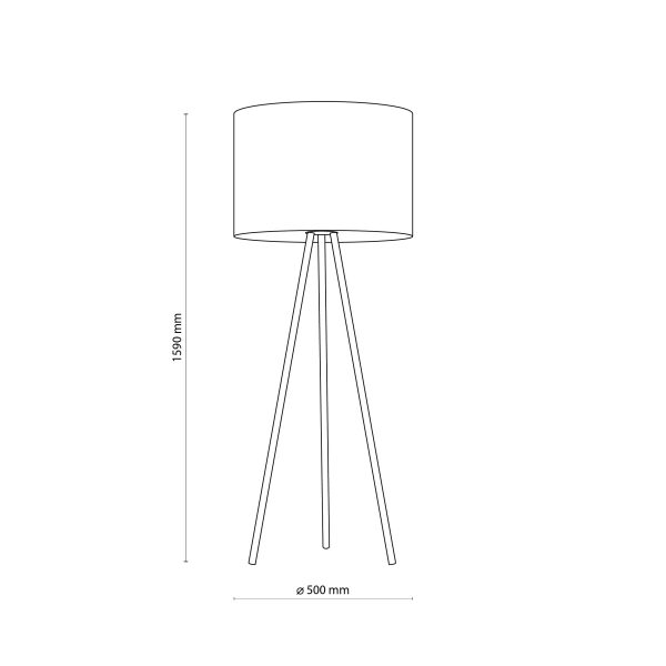 Le titre du produit en français est : "LAMPE DE SOL JUTA 1