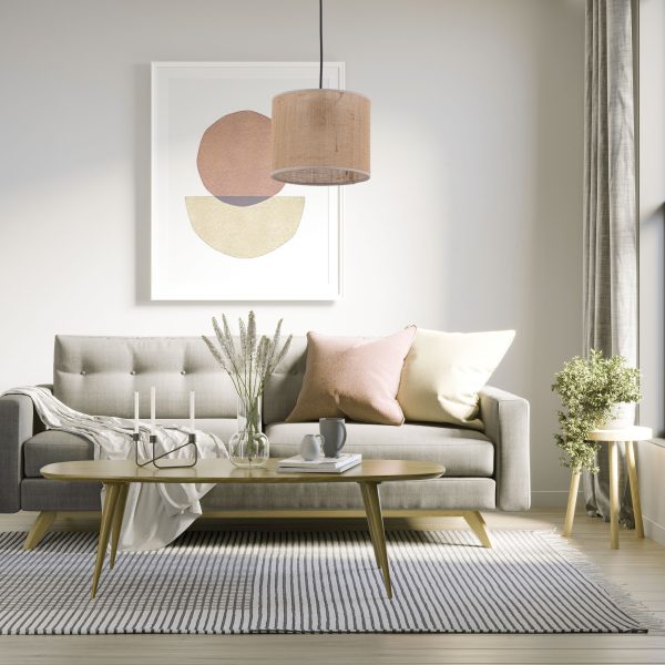 Le titre du produit en français est : "LAMPE PENDANTE JUTA 1