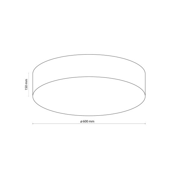 Le titre du produit en français est : "RONDO LINEN LAMPE DE PLAFOND 4 600