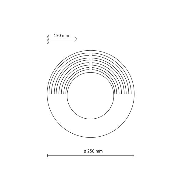 LUNAR WOOD APPLIQUE 1XG9 250