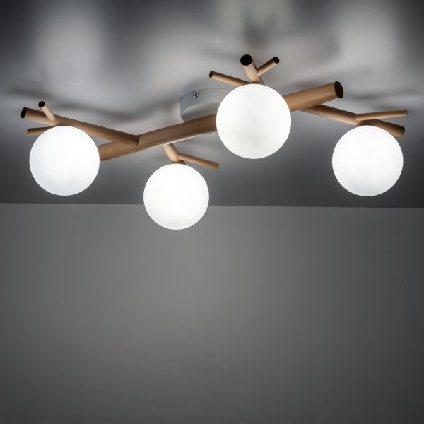 PLAFONNIER BLANC SHERON 4