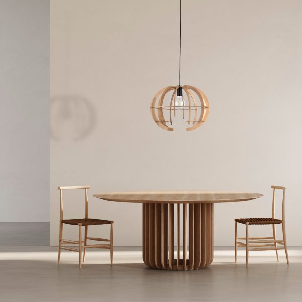 VENUS BOIS LAMPE SUSPENDUE 1 M