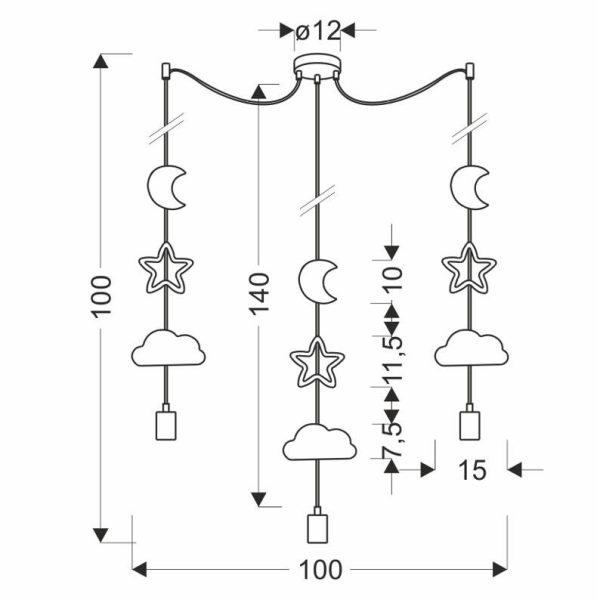 Suspension LED TRIO Kids Candellux