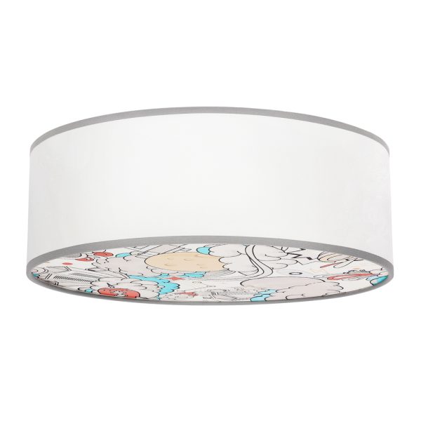 Plafonnier Tissu Arc-en-ciel Animaux KIDDY Candellux Kids