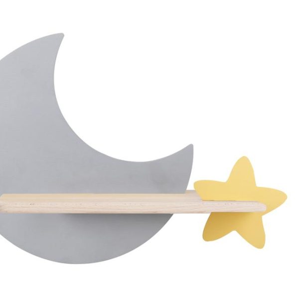 Applique LED Lune Gris