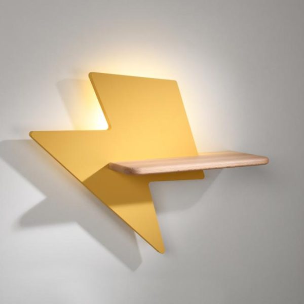 Applique LED Éclair Jaune