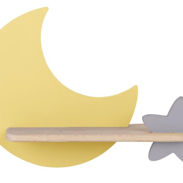 Applique LED Lune Étoile Jaune