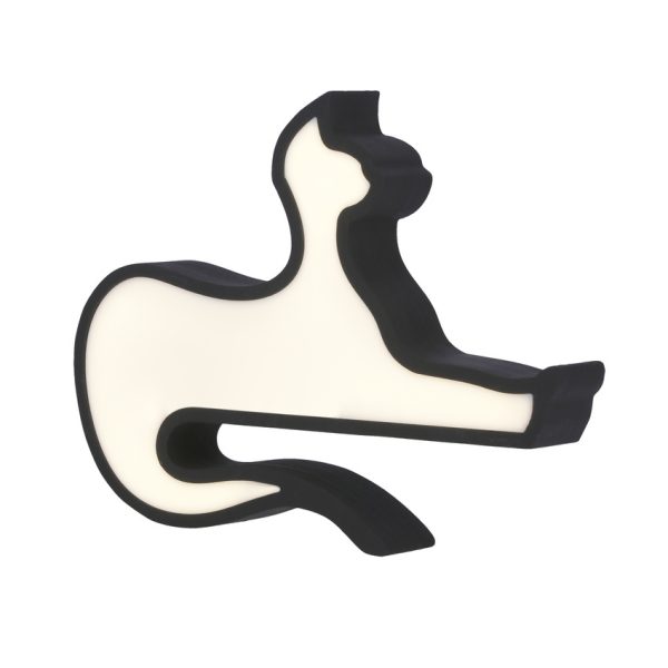 Lampe de table LED Chat pour enfant IQ Kids Noir