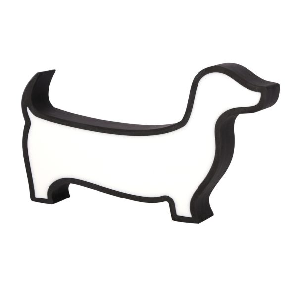 Lampe de table LED Chien pour enfant IQ Kids Noir