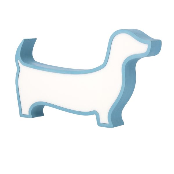 Lampe de table LED Chien pour enfant IQ Kids Bleu
