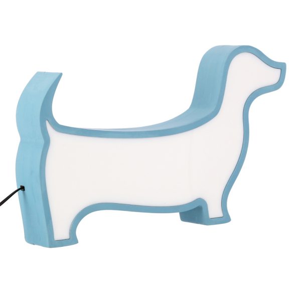 Lampe de table LED Chien pour enfant IQ Kids Bleu