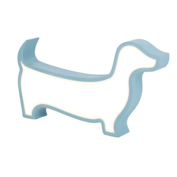 Lampe de table LED Chien pour enfant IQ Kids Bleu