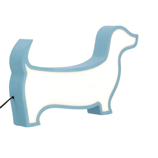 Lampe de table LED Chien pour enfant IQ Kids Bleu