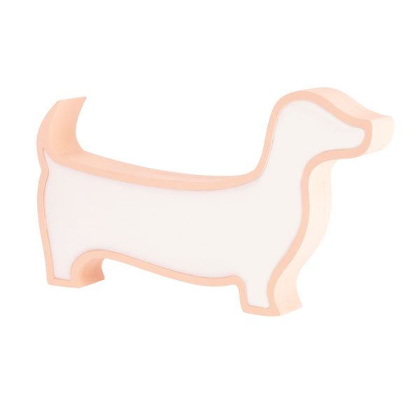 Lampe de table LED Chien pour enfant IQ Kids Rose