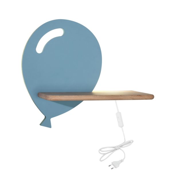 Étagère murale LED Ballon Bleu IQ Kids