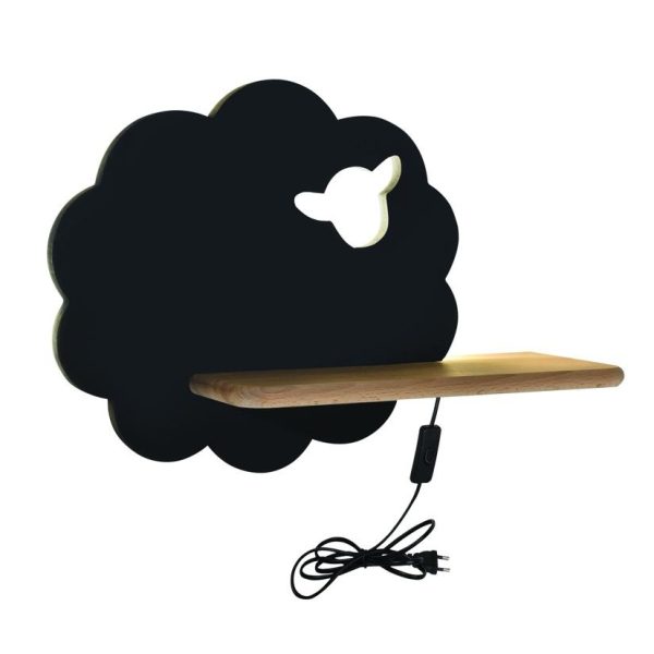 Étagère murale LED Mouton Noir IQ Kids