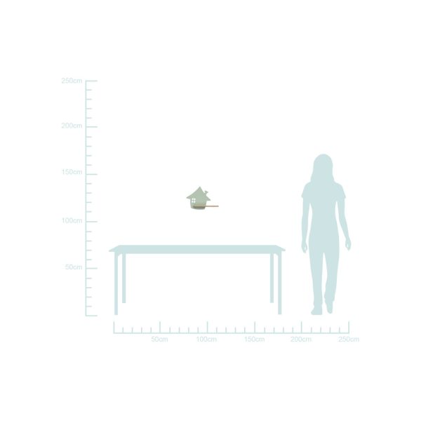 Étagère murale LED Maison Menthe IQ Kids pour chambre enfant