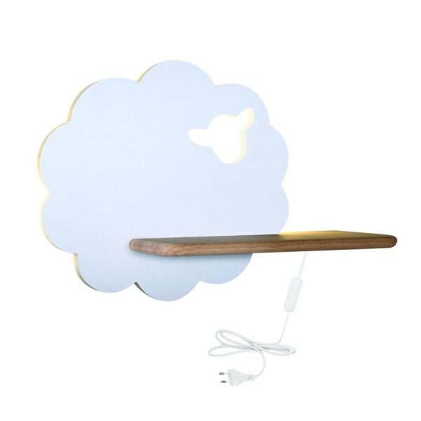 Étagère murale LED Mouton Blanc IQ Kids