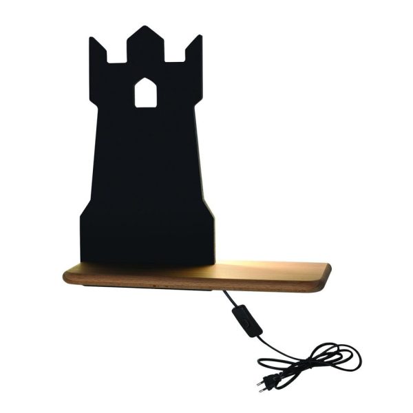 Applique étagère LED Tour IQ Kids pour chambre enfant