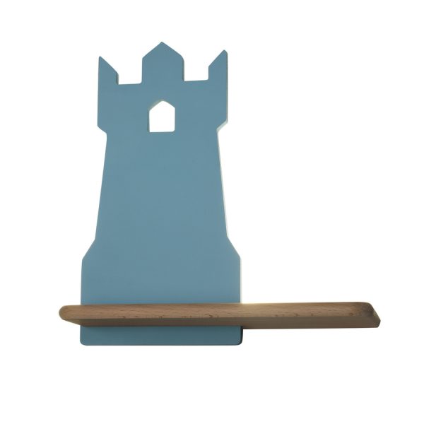 Applique étagère LED Tour Bleu IQ Kids