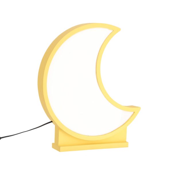 Lampe de table LED Lune pour enfant IQ Kids Doré